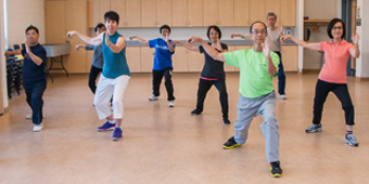 Image of Seniors in a Tai Chi class