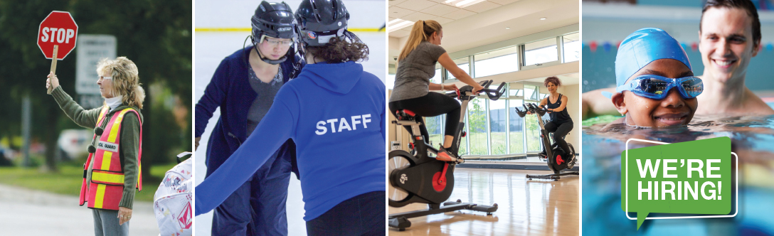 crossing guard, skate instructor, fitness instructor, swim instructor
