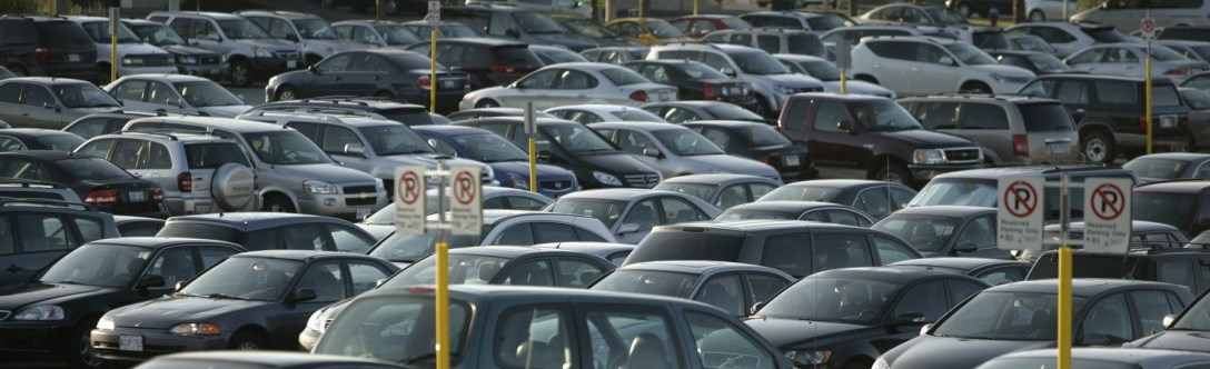 Image of cars in a parking lot