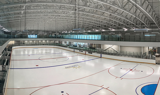 David Hamilton Park Ed Sackfield Arena construction progress