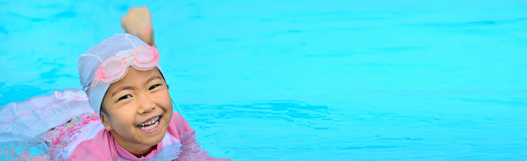 girl swimming